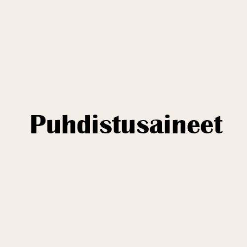 Puhdistusaineet