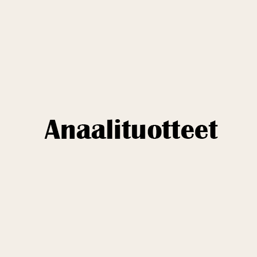 Anaalituotteet